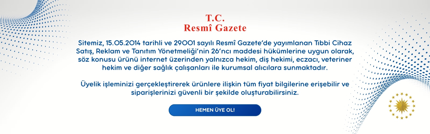Desktop Banner - T.C. Resmî Gazete (Hemen Üye Ol)